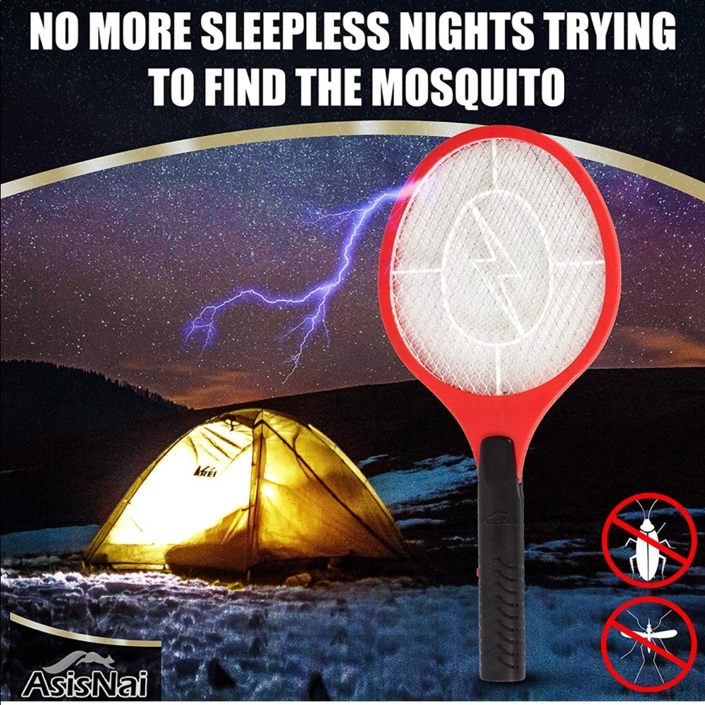 🪰⚡️Electric Bug Zapper Racket⚡️🪰 Outdoor/Indoor - Picture 3 of 8